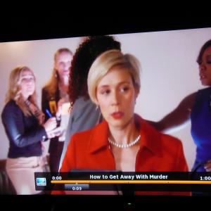 Me in the ABC Show  How To Get Away With Murder The Episode is Titled  Its Called the Octopus It aired 10082015Im the one behind Sherri SaumIm standing with a fellow ReporterIm the taller oneBrown SuitYellow Press Credentials