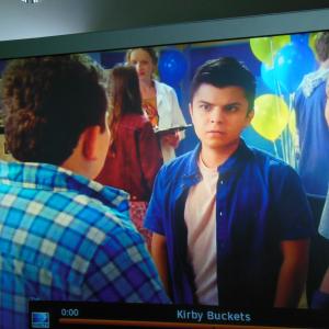 Me in the Disney XD Show  Kirby Buckets Episode is  Get A Grip Aired July 1st 2015Im center frame left topIn the only one wearing a white Lab Coat and holding a clipboardWas playing a Science Teacher