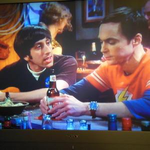 Me again in  The Big Bang Theory Episode is  The Mommy Observation Aired 3132014Im center frame leftKind of to the left of Jim ParsonsPortraitBlonde ponytailLarge Gold hoop earrings