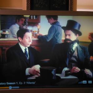 Me again in  Drunk History Episode is  Atlanta Aired 7232013Im the one PortraitHair upKind of behind Bill Haders shoulderIm sittingRight side of the Frame