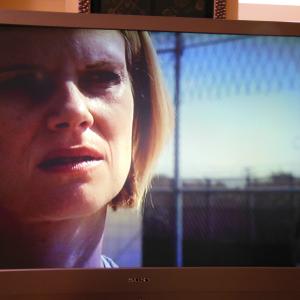 Me again in  Justified Episode is  Restitution Aired 4082014Im the one Portrait behind and to the right of Joelle Carter