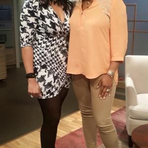 With Deborah Duncan on the set of Great Day Houston Had fun being a member of the audience