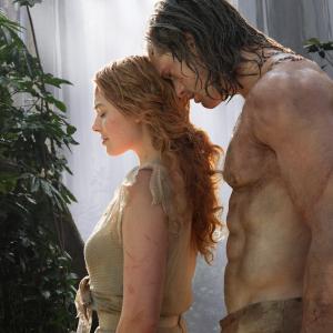 Still of Alexander Skarsgrd and Margot Robbie in The Legend of Tarzan 2016