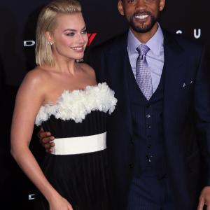 Will Smith and Margot Robbie at event of Susikaupk 2015
