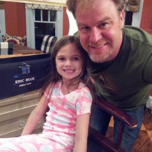 Paisley on set of Beacon Pointe with Producer Eric Blue