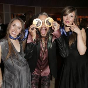 Steven Tyler, Mikaela Shiffrin and Maddie Bowman