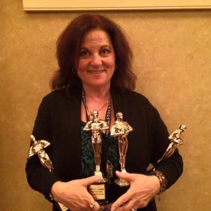 Debra Markowitz at Atlantic City Cinefest Wins for Best Director of a Fantasy Short for Leaving Best Actress in a Fantasy Short Molly Ryman  Leaving Best Short Horror Film  The Last Taxi Driver and Robert Clohessy  Best Actor in a Short Horror