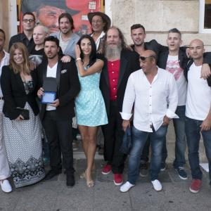 Cast and crew at the Spain Premier of 