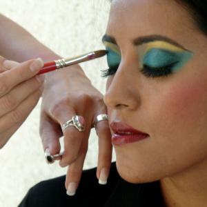 Makeup in Los Angeles , model Rosa Ortis
