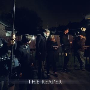 On set of The Reaper 2015