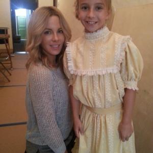 Paris with Kate Beckinsale - on set of The Disappointments Room