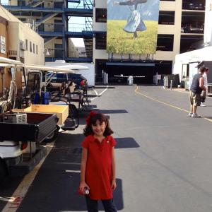 At Fox Studios with favorite movie in the background