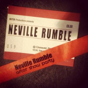 Ticket and Wristband to the 'Neville Rumble' Premiere and After-show Party