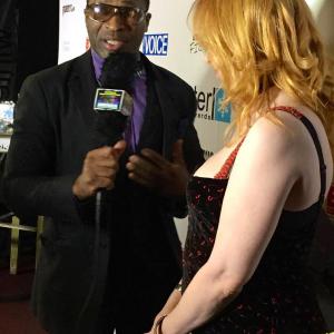 Celebrity Host  Executive Producer Writer Actor  Director of The Rhyme Impersonator Show interviewing Stephanie Finn CEO of the Winter Film Awards Festival!  NYC 2015 Official Kickstarter Backers of his Comedy Show Pilot Proje
