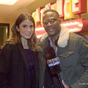 Celebrity Host  Executive Producer Writer Actor  Director of The Rhyme Impersonator Show Richard Oliver Jr with Hollywood Celebrity Actress Nikki Reed