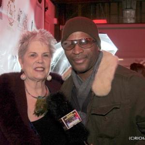 Celebrity Host Producer  Director Richard Oliver Jr with celebrity Fashion Designer  Actress Betty Holland
