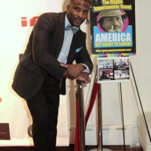 Richard Olivier Jr. on the Red carpet at the Ocktober Film Festival - 2015 Promoting his new comedy show pilot project entitled: The Rhyme Impersonator Show!