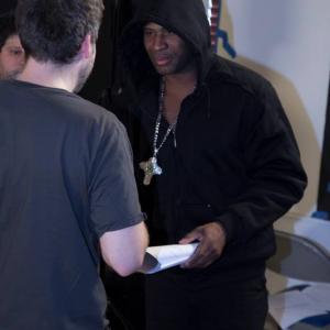 Richard Oliver Jr. (CEO of ICP Entertainment & Executive Producer, Actor, Singer, Writer & Director of The Rhyme Impersonator Show, about to direct a scene...