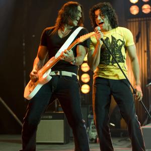 Arjun Rampal and Farhan Akhtar in Rock On!! (2008)
