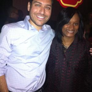 With Trina Brown, writer, director of the film Something Different.