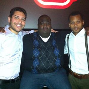 With LaMarcus Tinker and Sean Johnson at the premiere of Something Different