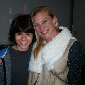 With Katee Sackhoff at the Girl Flu wrap party