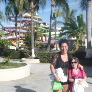 Rachel and Mom Nayarit Mexico Waterpark