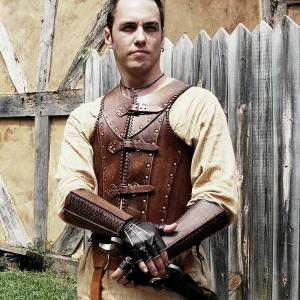 Martin Lopez on the Ravenfall set in his role as Soren Fell in The Rangers Soren is an incredibly fast swordsman