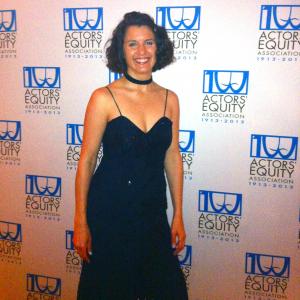 Tara Gadomski at AEA 100th anniversary gala, June 2013