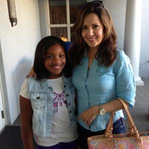 Taylor with Maria Canals-Barrera of Wizards of Waverly Place