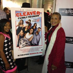 Taylor with Efe at Cleaver Family Reunion premiere