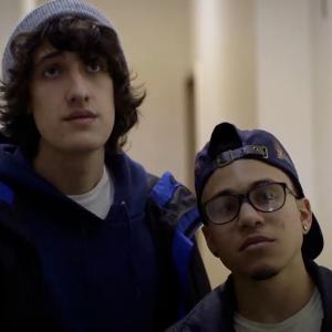 Zephyr Benson as Gene and Adonis Rodriguez as Ivan in Straight Outta Tompkins (March 6, 2015 theatrical release) Indican Pictures