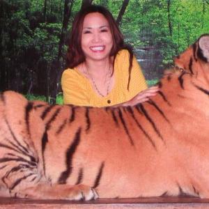 Tracy Mcnulty with Anya The Tiger