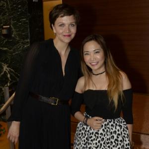Tracy McNulty and lead actress Maggie Gyllenhaal at the Sundance TV The Honorable Woman Event 2015