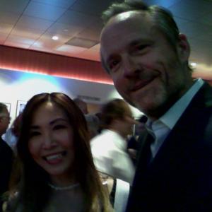 Tracy McNulty Selfie with John Benjamin Hickey at Manhattan Film Screening Event