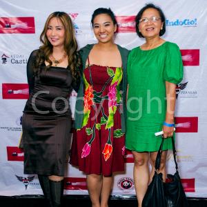 Tracy Mcnulty, Eileen Soong and Sinta Widaningsih at Los Angeles Indonesian Film Festival Screening of Yellow Rice(2014)