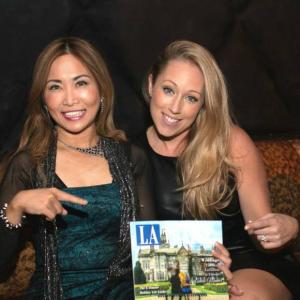 Tracy Mcnulty with Publisher/Editor Jennifer Mclaughlin at LA Travel Magazine Event (2014)