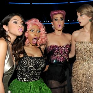 Selena Gomez, Taylor Swift, Katy Perry and Nicki Minaj