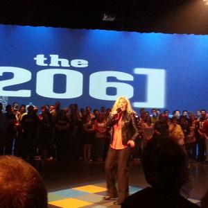 Michelle Westford at The 206 taping