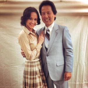 Dawn Hamil with Paul Chappell on Anchorman 2