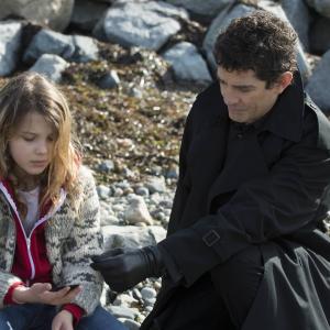Still of James Frain and Millie Bobby Brown in Intruders (2014)