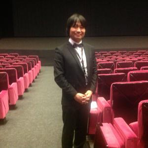 Takahisa Shiraishi in the theater of Festival de Cannes