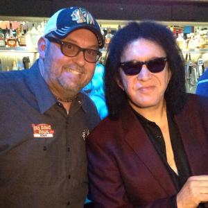 Carl Graddy and Gene Simmons of Kiss at the opening of Rock and Brews Florida