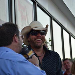 Carl Bigdawg Graddy Interviews County Music Star Toby Keith on the Red Carpet at Mill Town Music Hall Harold Shedd Tribute