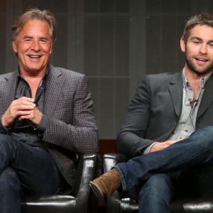 Don Johnson and Chace Crawford at event of Blood amp Oil 2015