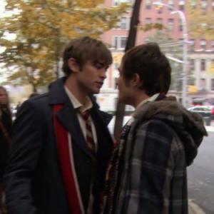 Still of Chace Crawford and Ed Westwick in Liezuvautoja 2007