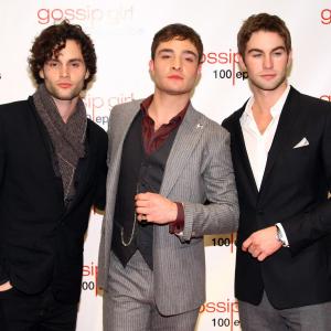 Penn Badgley, Chace Crawford and Ed Westwick at event of Liezuvautoja (2007)