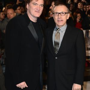Quentin Tarantino and Christoph Waltz at event of Istrukes Dzango (2012)