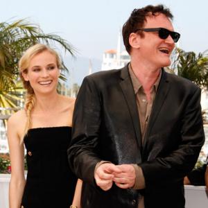 Quentin Tarantino and Diane Kruger at event of Negarbingi sunsnukiai (2009)