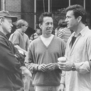 Mel Gibson Ron Howard and Brian Grazer in Ransom 1996